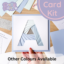 Load image into Gallery viewer, Alphabet Letter A Iris Folding Card Kit