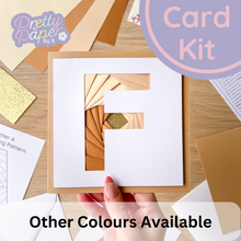 Load image into Gallery viewer, Alphabet Letter F Card Making Kit