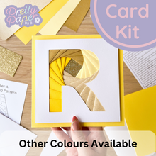 Load image into Gallery viewer, Alphabet Letter R Card Making Kit