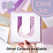 Load image into Gallery viewer, Alphabet Letter U Card Making Kit
