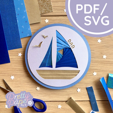 Load image into Gallery viewer, Boat Iris Folding Template