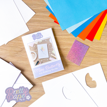 Load image into Gallery viewer, Butterfly wing card making kit contents
