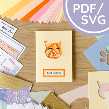 Load image into Gallery viewer, Cat Iris Folding Pattern