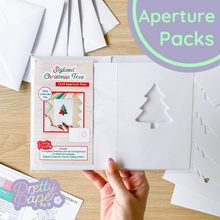 Load image into Gallery viewer, Christmas Tree Aperture Card Pack