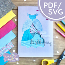 Load image into Gallery viewer, Dress Iris Folding Template