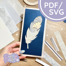 Load image into Gallery viewer, Feather Iris Folding Template