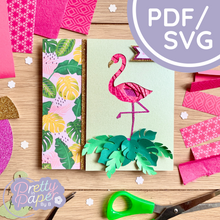 Load image into Gallery viewer, Flamingo Iris Folding Template