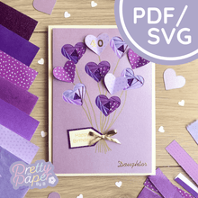 Load image into Gallery viewer, Heart Mini Iris Folding Pattern