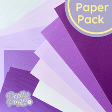 Load image into Gallery viewer, Heather purple lilac pearl paper
