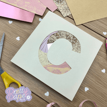 Load image into Gallery viewer, Iris Folding Letter C Template
