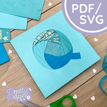 Load image into Gallery viewer, Letter Q Iris Folding Template