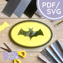 Load image into Gallery viewer, Iris Folding Bat Template
