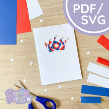 Load image into Gallery viewer, Iris Folding Crown Template