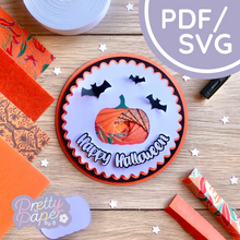 Load image into Gallery viewer, Pumpkin Iris Folding Template Mini