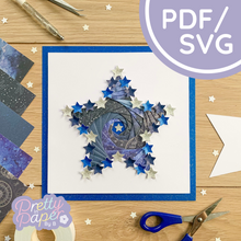 Load image into Gallery viewer, Large Star Iris Folding Template