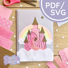 Load image into Gallery viewer, Castle Iris Folding Template