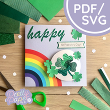 Load image into Gallery viewer, Iris Folding Clover Leaf Template