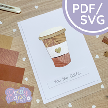 Load image into Gallery viewer, Iris Folding Coffee Cup Template
