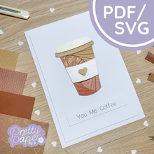 Load image into Gallery viewer, Iris Folding Coffee Cup Template