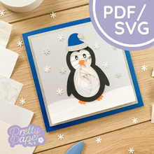 Load image into Gallery viewer, Iris Folding Penguin Template