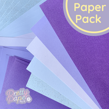 Load image into Gallery viewer, Lavender purple lilac pearl sparkle paper

