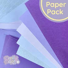 Load image into Gallery viewer, Lavender purple lilac pearl sparkle paper