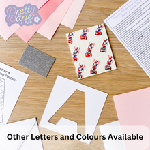 Load image into Gallery viewer, Alphabet Letter J Card Kit | Iris Folding Initial Card Making Kit | Intermediate Craft Kit

