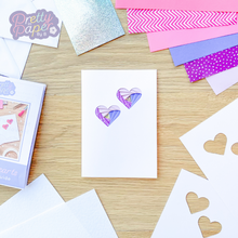 Load image into Gallery viewer, Heart card making kit

