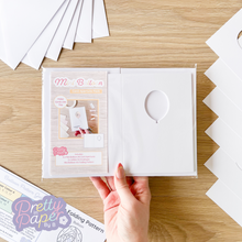 Load image into Gallery viewer, Mini Balloon Card Apertures A6 (Pack of 6) | White Card Blanks &amp; Envelopes x6
