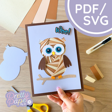 Load image into Gallery viewer, Owl-Iris-Folding-Pattern