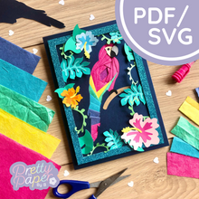 Load image into Gallery viewer, Parrot Iris Folding Template