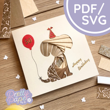 Load image into Gallery viewer, Puppy Dog Iris Folding Template