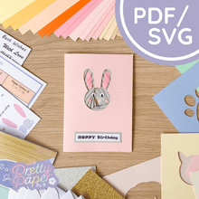 Load image into Gallery viewer, Rabbit Iris Folding Template