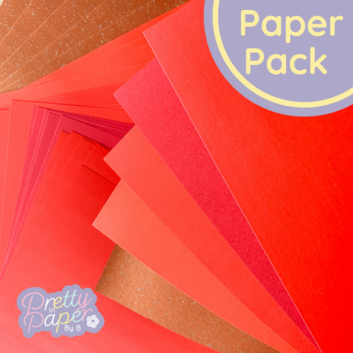 Red pearl sparkle paper