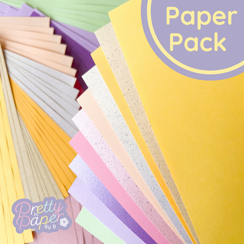 Spring Meadow Iris Folding Paper - Yellow, cream, orange, pink, purple, green craft paper