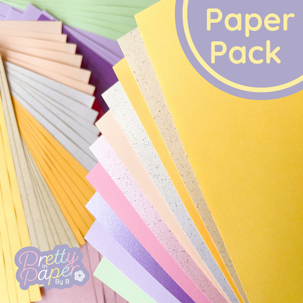 Spring Meadow Iris Folding Paper - Yellow, cream, orange, pink, purple, green craft paper