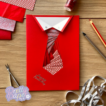 Load image into Gallery viewer, Tie Iris Folding Template Pattern
