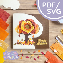 Load image into Gallery viewer, Tree iris folding template