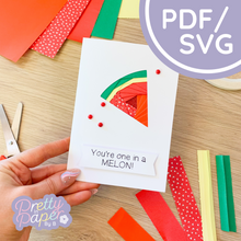 Load image into Gallery viewer, Watermelon Iris Folding Template