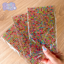 Load image into Gallery viewer, Adhesive Gem Embellishments - Rainbow 3mm
