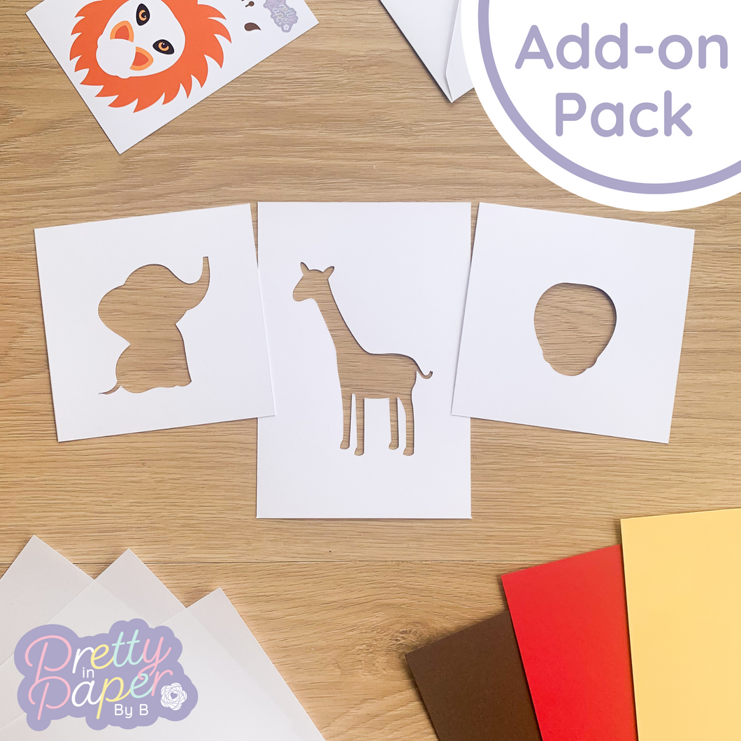 Add-on Pack Safari Animal Card Kit