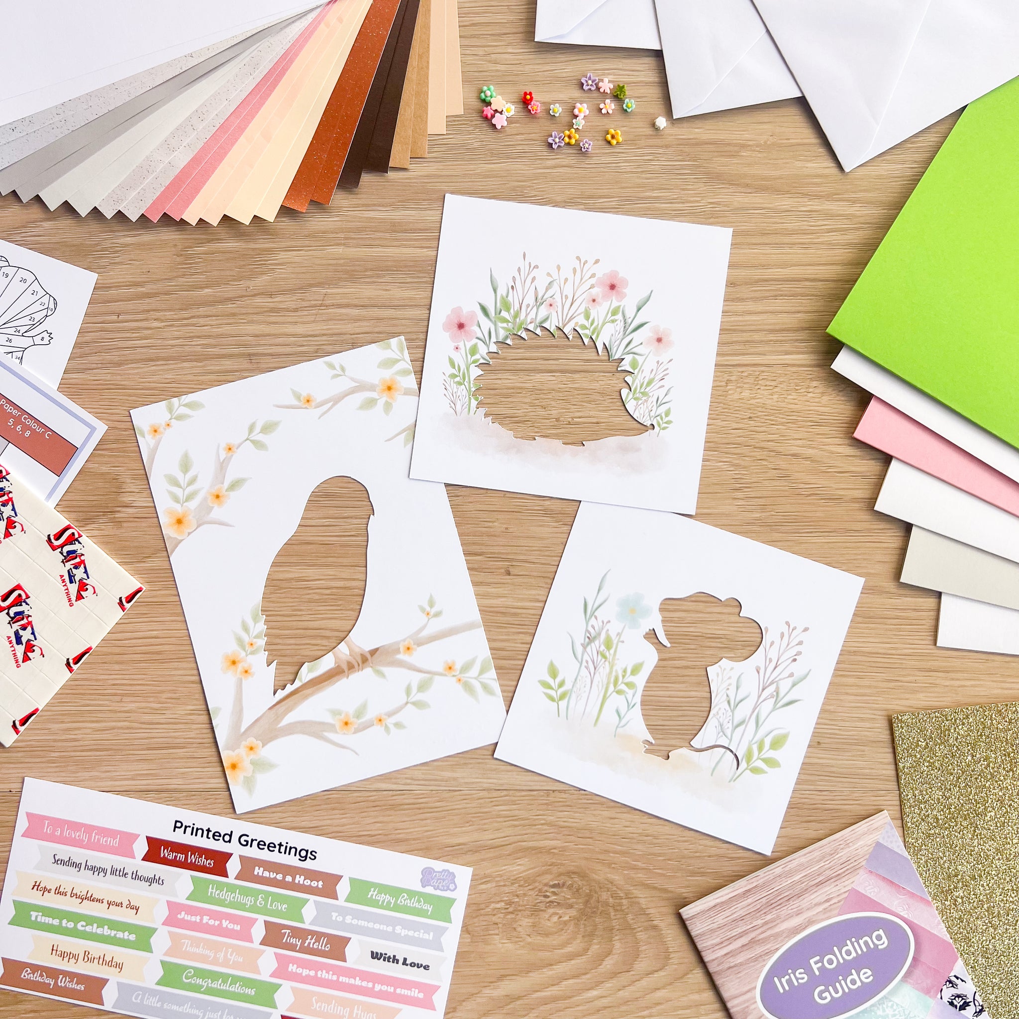 A Walk in the Woods Card Making Kit | Iris Folding Craft Kit Beginner ...