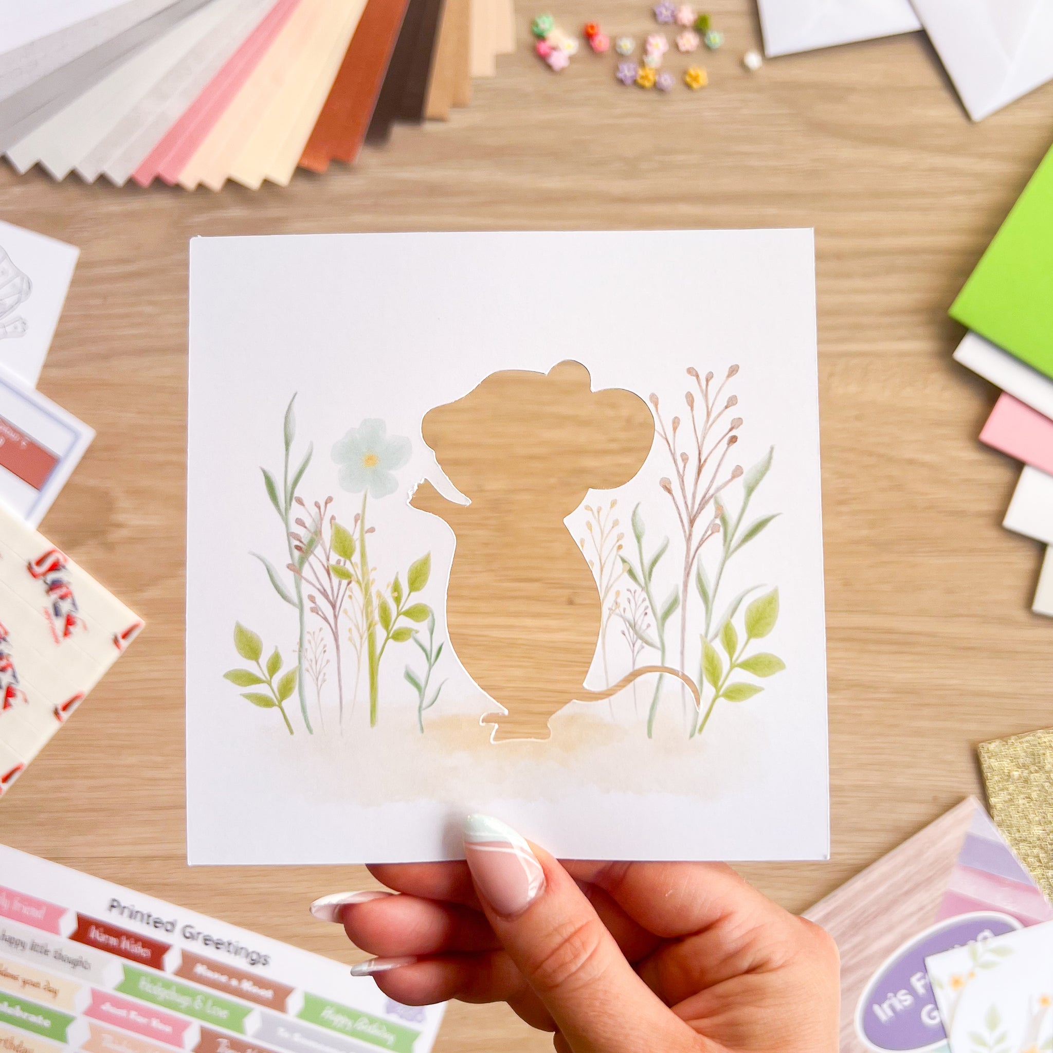 A Walk in the Woods Card Making Kit | Iris Folding Craft Kit Beginner ...