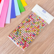 Load image into Gallery viewer, Adhesive Pearl Embellishments - Rainbow 5mm
