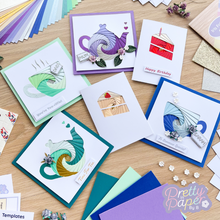 Load image into Gallery viewer, Afternoon Tea card making kit - iris folding
