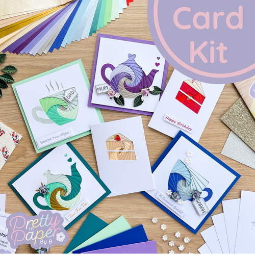 Afternoon Tea Card Making Kit - Iris Folding