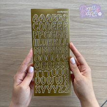 Load image into Gallery viewer, Peel Off Stickers - Large Alphabet Letters | Silver or Gold
