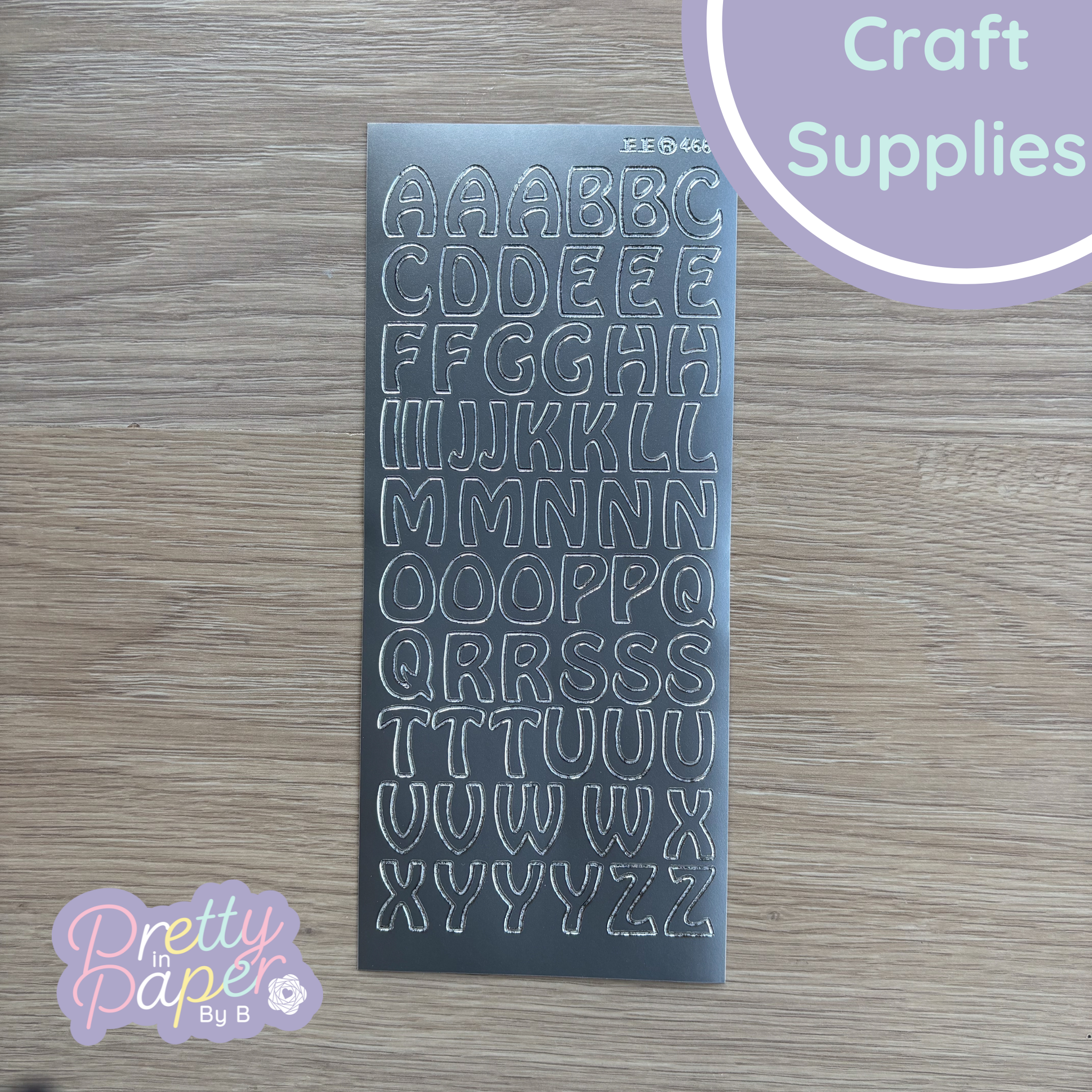 Peel Off Stickers - Large Alphabet Letters | Silver or Gold – Pretty In ...