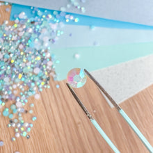 Load image into Gallery viewer, Pearl Gem Mix – Aquamarine, 3–10mm, 15g – Craft Embellishments
