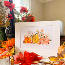 Load image into Gallery viewer, Pumpkin Meadow Picture Craft Kit | Fall Home Décor Iris Paper Folding Adult Craft Kit | Beginner to Advanced | Pumpkin
